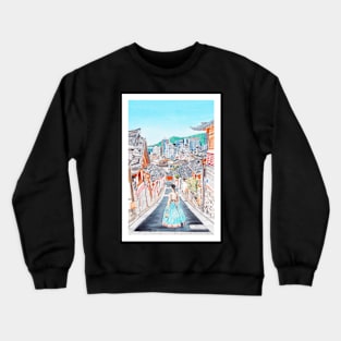 Bukchon Hanok Village, South Korea Crewneck Sweatshirt